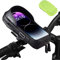 WOLFILIST Handyhalterung Fahrrad wasserdicht Fahrradlenkertaschen Motorrad Lenkertasche Handyhalter Fahrradtasche Rahmentasche Fahrrad Handy Halterung lenkertasche für 5.5-7 Zoll Smartphone