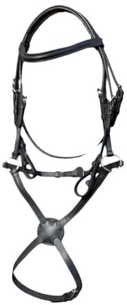 Countrypride STARLIGHT BASIC GRACKLE LEATHER BRIDLE WITH REINS SIZE FULL -SHET BLACK AND BROWN