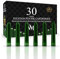 Wordsworth & Black Fountain Pen Ink Refills - Set of 30 Green Ink Cartridges - International Standard Size - Length APPR 2.3 - Base Diameter APPR 0.24 - Disposable and Generic