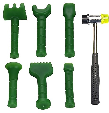 NICHOY Manuelles Massagegerät, Chiropraktik-Einstellwerkzeug, Massage-Triggerpunkt-Rückenmuskel-Percussion-Werkzeug, für chiropraktische Anpassungs-Massagewerkzeuge(7pcs)