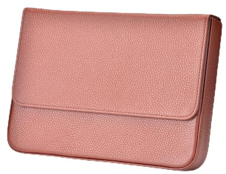 Lanxivi 12 Fountain Pen Case Genuine Coffee Leather Organizer, Portable Pen Bag Pouch Drawer Style