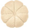 Fouriding Runde Blume Wurfkissen 45cm Samt Petal Kissen Kissen Boden Kissen für Wohnzimmer Sofa Bett Stuhl Boden Auto Home Decoration (Beige Khaki)