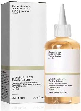 1PCS Glycolic Acid Toner,Glycolic Acid Toning Resurfacing Solution,Glycolic Acid Serum,Avoidance Skin Aging,Improve Blemishes Anti Wrinkle Toning Serum,für Hautunreinheiten und Akne