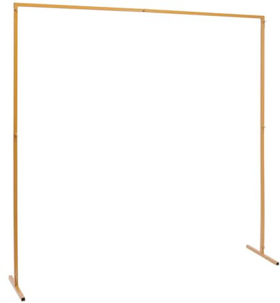 Arche Mariage Décoration de Fond de fête de Mariage, Arche Jardin Arch Stand DIY Cadre d'arche carré en métal doré Décoration de Fond pour 2 * 2.1m,Utilisé pour Mariages,Anniversaires,Banquets