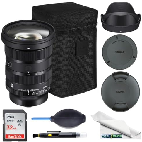 Sigma Obiettivo artistico 24-70mm f/2.8 DG DN II per Sony E con pacchetto base Deal-Expo...