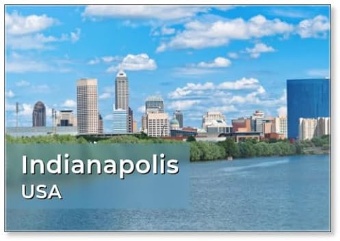 Skyline of Indianapolis, Indiana, Kühlschrankmagnet