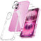 FLLAO 4 in 1 Handyhülle Kompatibel für iPhone 16 Hülle mit 2 Stück Schutzfolie und 1 Stück Kameraschutz, Weiches TPU Silikon Stoßfest Schutzhülle Case für iPhone 16, Transparent