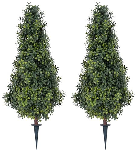 ENGREEN Árbol de boj artificial de 30 pulgadas para decoración de interiores y exteriores