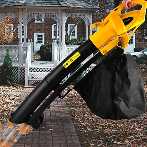 ZHJOPP 3000W Electric Leaf Blower and Vacuum & Shredder,Garden Leaf Grass Hedge Blower with 6 Speed/35L Large Capacity Bag, 10:1 Shrratio for Snow Removal