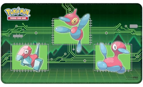 PKM Porygon Evolutions Stitched Playmat