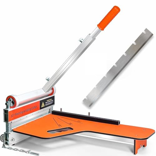 Machine de coupe de plancher laminée avec des lames de rechange, machine de coupe de feuilles à base de vinyle Zozen 33CM avec roues, machine de coupe de feuilles à base de vinyle - angle de coupe et
