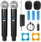 Vocdikficy WN58 Microphone sans Professionnel 2,4 G 2 Canaux UHF Fréquence Fixe Microphone Portable pour Karaoké Spectacle D'Église
