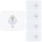 XWYDZ 20 Pcs Self Adhesive Picture Hooks, Adhesive Picture Hooks, No Nails Picture Hook, Transparent Sticky Wall Hook for Frames, Bathroom Kitchen Use (No Drilling)