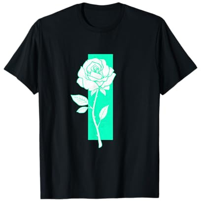 Hellblaugrün, Aqua, Used-Look, Rose, helles Blaugrün, Aqua T-Shirt