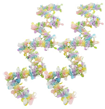 Oster-Lametta-Girlande, Lametta-Kränze für den Baum, Bunte Drehung mit Konfetti, Frühlings-Hängeornament, Ostergirlanden-Dekoration, Frühlings-Hängeornament