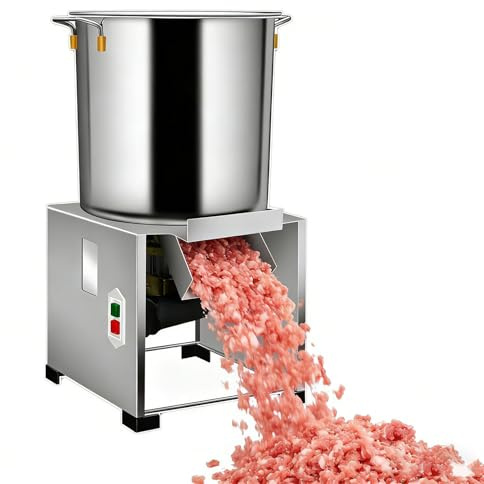 WEIMILOR Robot da Cucina Commerciale, Tritatutto Elettrico per Verdure da 1800 W, in Acciaio Inox Spesso, 3500 Giri/min, per mangimi per Animali, Verdure, Cereali, Arachidi, Zenzero, Aglio