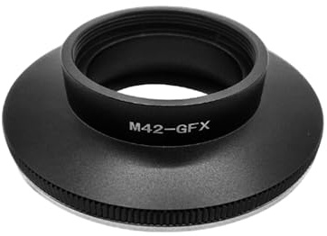 Jectse Objektivmontage-Adapter, M42-Schraube, SLR-Objektiv an Spiegellose GFX-Kamera, Manueller Fokus mit Blendenkontrollring, für GFX50 GFX100