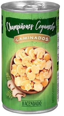 Sliced White Button Mushrooms, 355g Jar, 180g Drained Weight, Canned, Ready to Use, Pre-cooked, Pack of 3