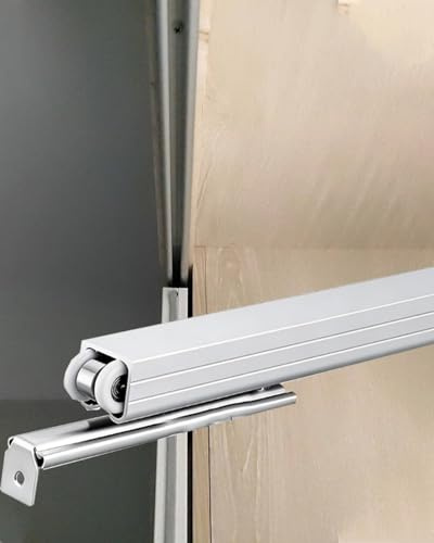 Kit pour porte coulissante, Kit de porte coulissante, ensemble de rouleaux de Rail de voie, plusieurs tailles for portes de poche de garage de grange