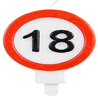 Folat Bougie Panneau de Signalisation 18 Ans, 62618, Multicolore