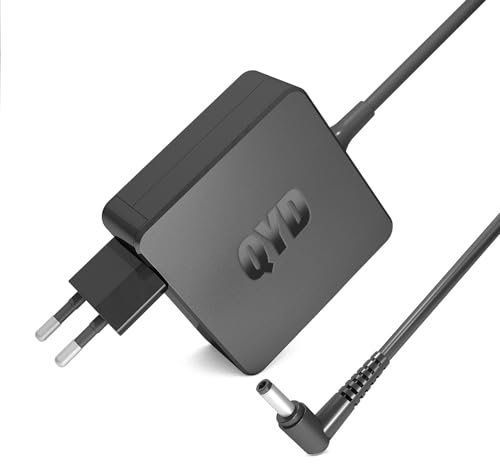 QYD 65W Alimentatore Caricabatteria per PC Portatile Asus Zenbook Eee Box G1 G2 U3 U5 U6 L3 L5 L8 S5 W3 W7 Z3 Z7 Z9 Rt-Ac88u Notebook Adattatore Caricatore