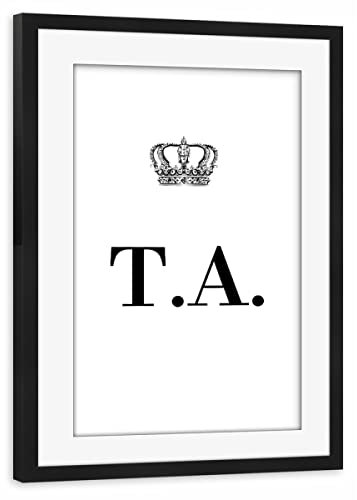 artboxONE Poster mit Rahmen schwarz 45x30 cm King TA von AB1 Edition - gerahmtes Poster