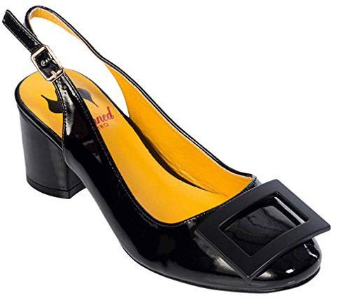Banned Retro Slingback Pumps - Arcadia Schwarz (Numeric_37)
