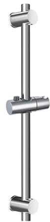 Drenky Duschstange 66 cm edelstahl, Brausestange Mit Duschkopfhalterung Duschstange Variabel Wandstange, Polierte Chromoberfläche