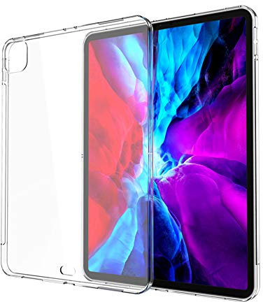 NOVAGO compatible avec nouvel iPad Pro 11 (2018 et 2020) Coque transparente souple et résistante et anti choc (Transparent)
