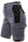strongAnt Shorts de randonnée Pantalon Femme en élastane pour la randonnée et Autres activités de Plein air et Le Travail - Gris-Noir, Coutures Roses. Taille: 48
