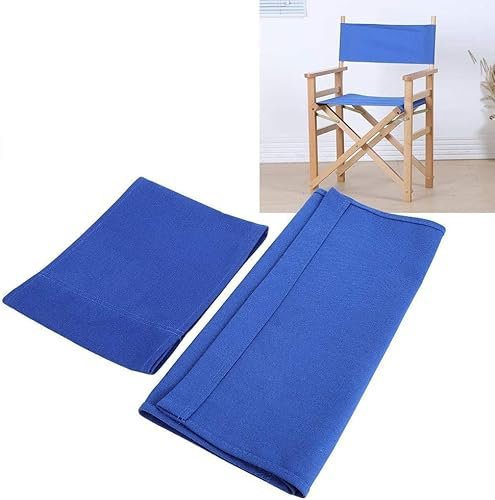 Marvellous Stuhl Canvas Ersatz, 1 Set Regiestuhl Canvas Ersatz Sitztuch Home Supplies Möbelzubehör(Blau, Bunt, Schwarz, Weiß)(Blau)