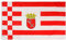 PHENO FLAGS Bremen Flagge 90x150cm - wetterbeständige Fahne mit Messingösen, 100% Polyester, robuste Doppelnaht & in lebendigen Farben - ideal für Flaggen-Liebhaber