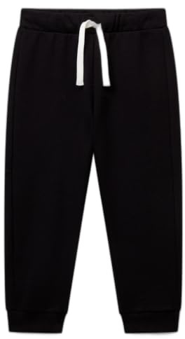 United Colors of Benetton Jungen 3J70GF010 Hose, Schwarz 100, 82
