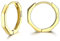 KRFY Creolen Silber Damen Ohrringe - 925er Sterlingsilber, 18 Karat Vergoldet, Geometrische Huggie Creolen Mit Dreieck, Sechseck, Ovale Formen