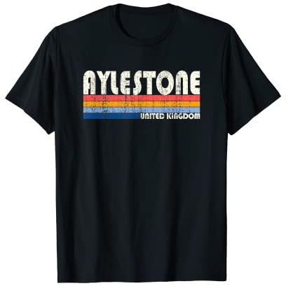 Retro Vintage 70s 80s Style Aylestone, United Kingdom T-Shirt
