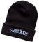 Schnoschi Dunkelbraune Strickmütze mit breitem Umschlag (Beanie Mütze) mit Namen Bestickt für Herren, Damen, Jugendliche und Kinder