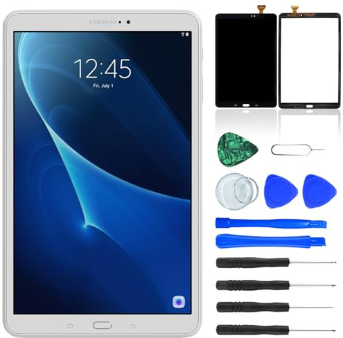 NB+ Schermo di ricambio per Samsung Galaxy Tab A 10.1 SM-T580 SM-T585 touch screen digitizer vetro adesivo preinstallato bianco (non display LCD)