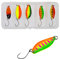 LICHUANUK Fishing Kit Leurres à Truites de Pêche - 5 Pièces Leurres Appâts de Pêche Truite Et Basse - Différentes Multicolore avec Un Seul Crochet Et Boîte de Leurre - pour Truite de Mer Et Perche