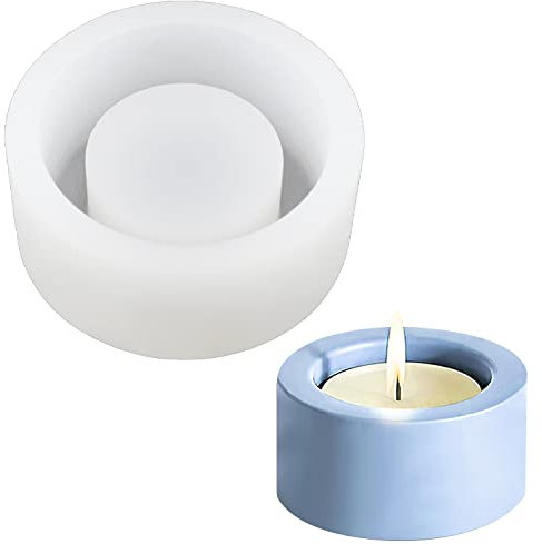 Kerzenhalter Form Kerzenleuchter Silikonform Beton Gießform Kerzen DIY Zement Kerzenhalter Herstellung Werkzeuge zum kreatives Design Selbermachen Ornamente