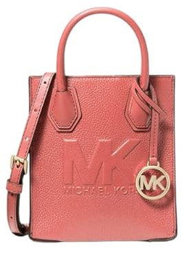 Michael Kors Mercer Umhängetasche aus genarbtem Leder (Tea Rose), Rosa (Tea Rose)