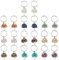 SUPERFINDINGS 20 Porte-Clés Arbre de Vie 10 couleurs avec Pierres de Cristal Naturel 304 porte Clés en Acier Inoxydable Pendentif à Breloque Fait à la Main pour Toutes Sortes de Clés
