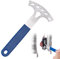 Ssiyiya Bicycle Disc Brake Spreader, Bicycle Tool, No Need to Remove the Wheel Repeatedly, Suitable for Professional or Amateur Cyclists(Silver Blue)