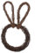 WOFASHPURET Osterhasen-Rattan-Kranz Rattan-Blumenkranz TLG Für Kreative Osterdekoration Für Und Türschmuck Für Rustikale Stile