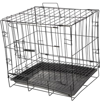 Didiseaon Pet Crate for Small Dogs Folding Dog Kennel Iron Wire Frame Practical Pet Shelter for Indoor Outdoor Use