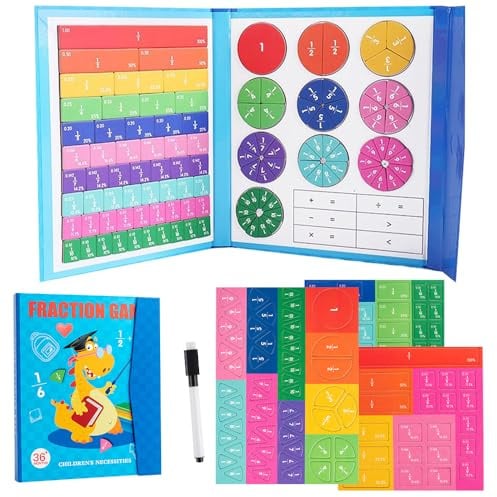 HuaMuDM Mathematik Ressourcen,Magnetischer Bruchscheiben Demonstrator | Magnetische Bruchrechnen Material,Demonstrator Magnetische,Magnetischer Bruchscheiben,magnetisches bruchbuch