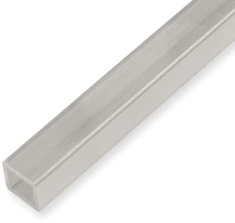 LED Rohr 10 x 10 x 2000 mm Treppenkantenprofil Polycarbonat Glatt Zum Einschieben Transparent Einfasshöhe mm Küberit