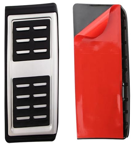 Edelstahl Pedale Kappen Für VW Für T-Roc Für T-cross Für Golf 8 MK8 2017-2023 Edelstahl Gas Bremspedal Pad Abdeckung LHD Auto Pedale Auto-Pedale-Abdeckung(1pc Rest)