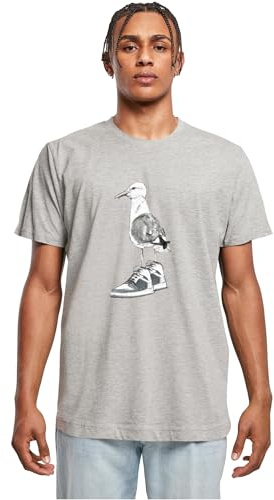 Mister Tee Men's MT1926-Seagull Sneakers Tee T-Shirt, Heather Grey, S