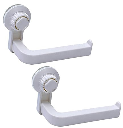 Ciieeo 2stücke Toilettenpapierhalter Mit Saugnapf Wandmontage Papierhandtuchhalter Für Küche Und Badezimmer Weiß Installieren Ohne Bohren