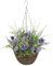 Arborus Kunstblumen Hängend 55 cm Künstlicher Lavendel Künstliche Hängepflanzen im Topf Unechte Blumen Lila Kunstpflanzen Deko im Eingang Wohnzimmer Schlafzimmer Badezimmer Esszimmer Hotel